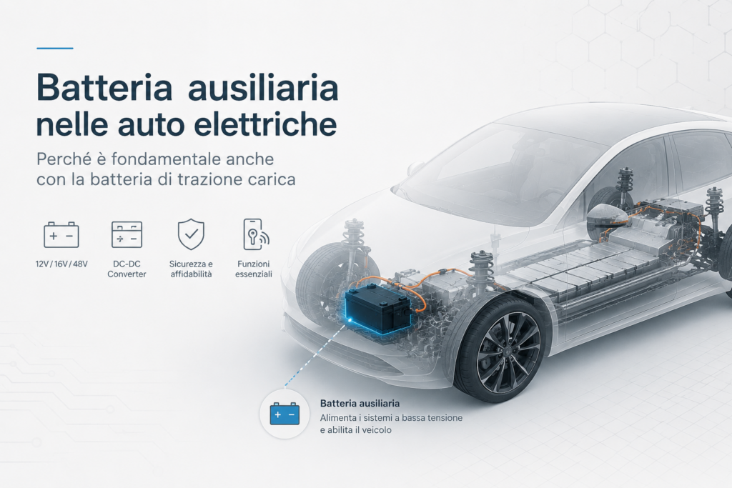 Batteria 12V auto ibride ed elettriche: perché è ancora indispensabile